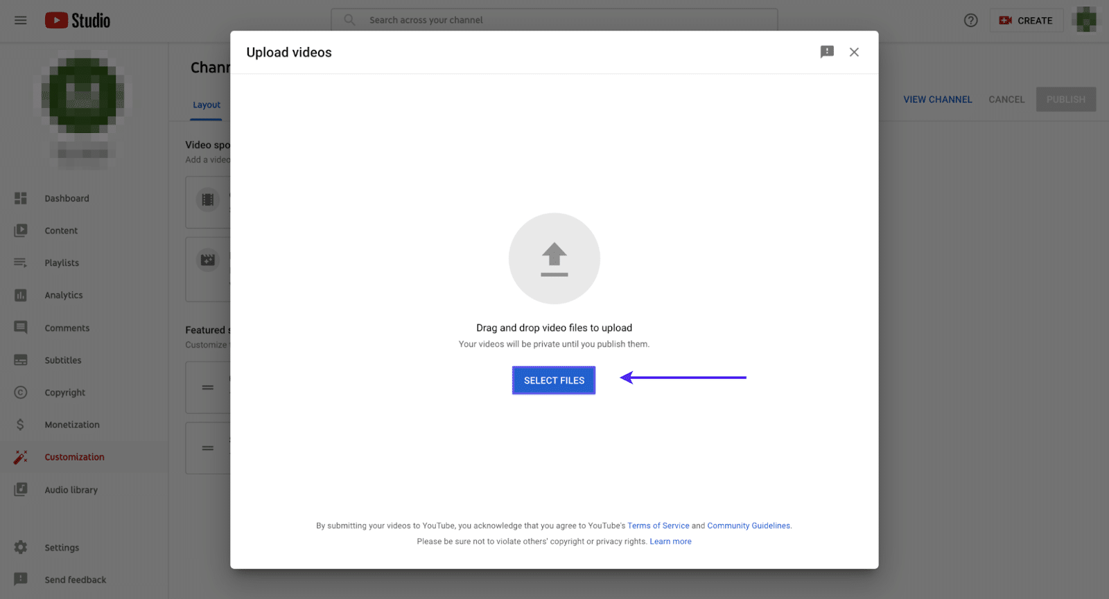Uploading your video to YouTube Carregando seu vídeo no YouTube