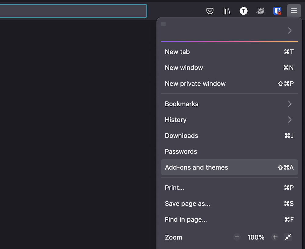The Add-ons and themes