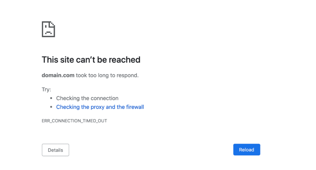 Você pode receber um aviso de timeout