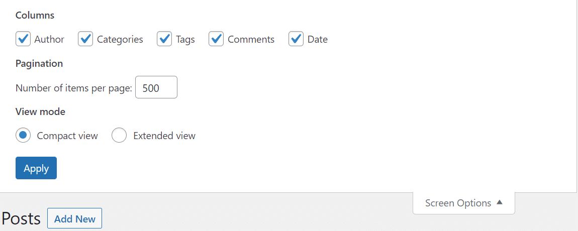 Atualizar todos os artigos de uma só vez.