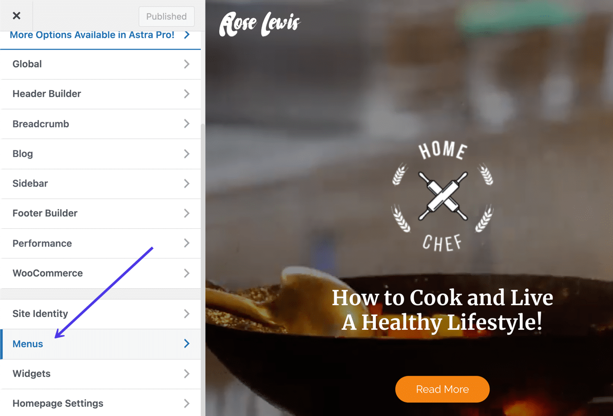 Selezionare la scheda