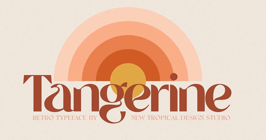 Tangerine Schrift