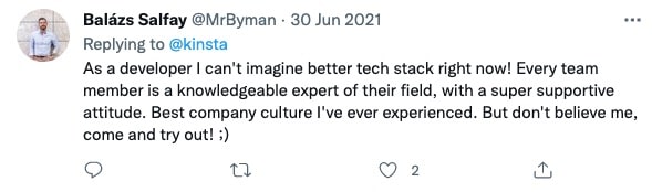 Kinstanians sharing why they love working at Kinsta