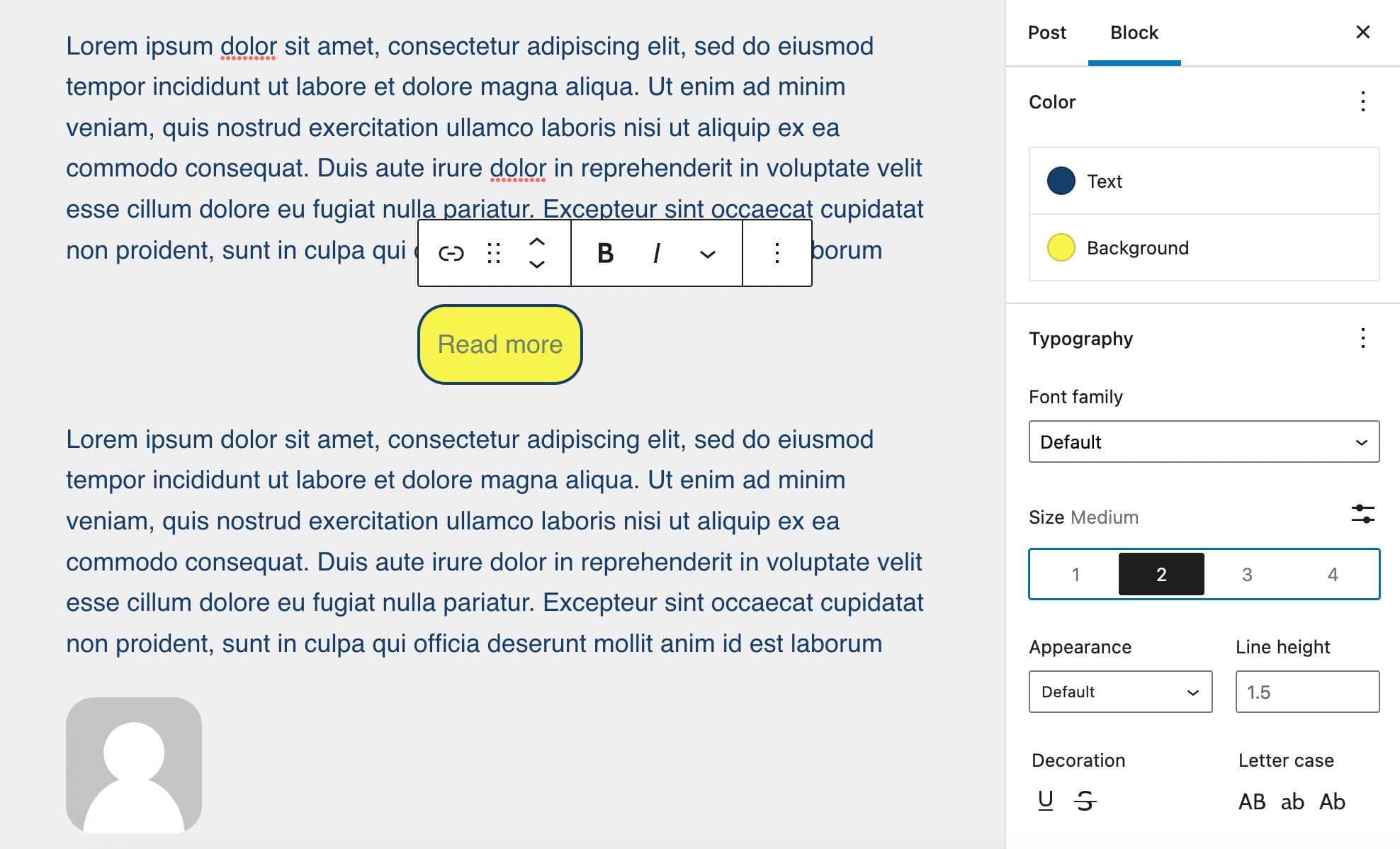 新しい「続きを読む」ブロック