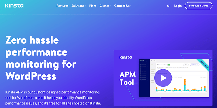 Obtenha um monitoramento de desempenho de alta qualidade para WordPress com a ferramenta Kinsta APM