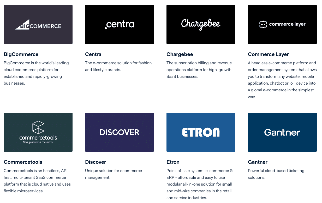 Adyen dispone de un amplio catálogo de plugins