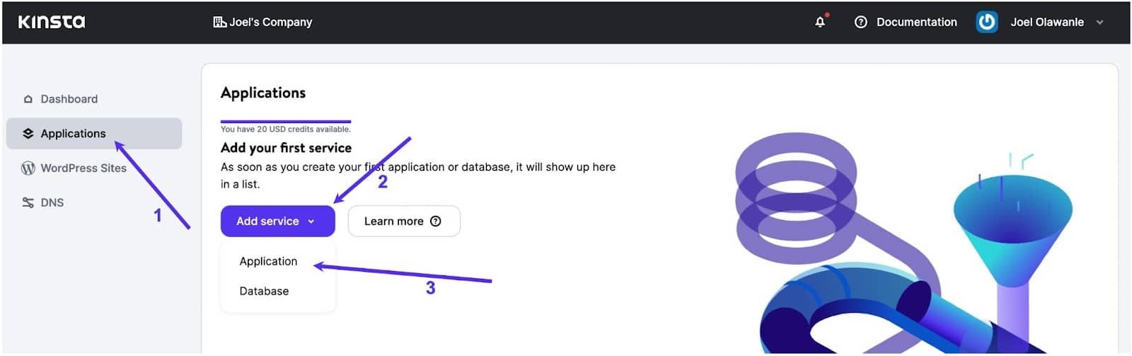 Deployen naar Kinsta's Applicatie Hosting
