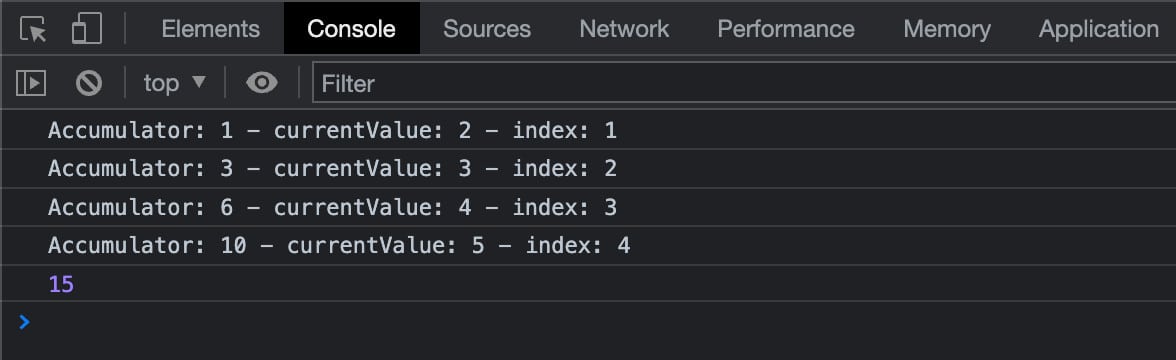Utilisation de reduce() sans valeur initiale