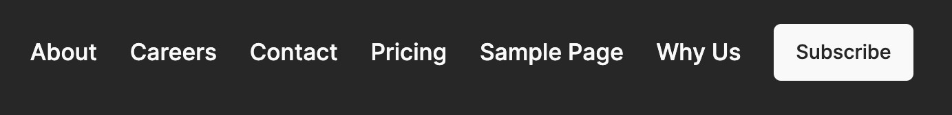 ナビゲーションブロックのボタン
