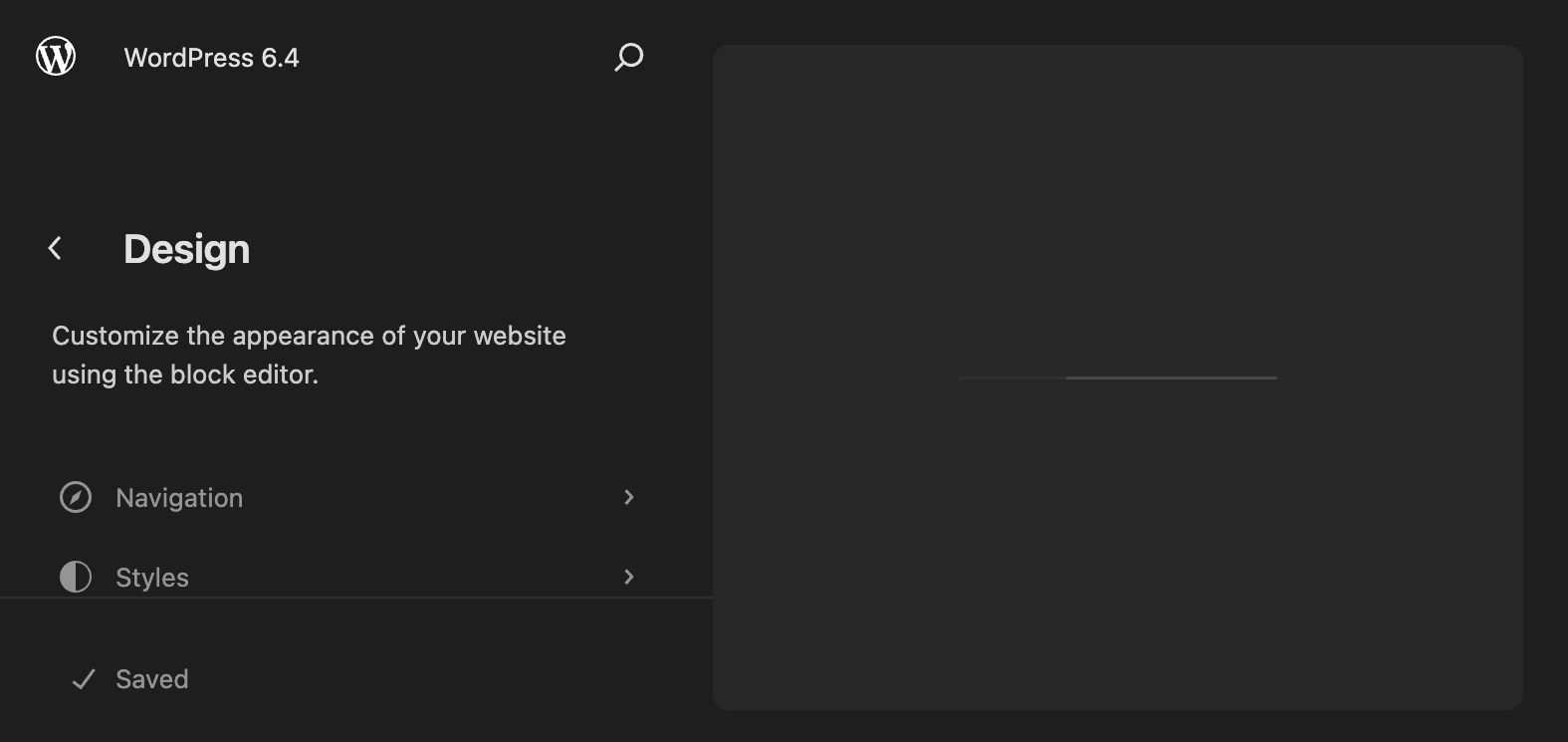 サイトエディターの新プログレスバー