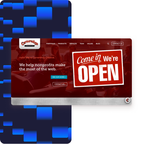 Capture d'écran : Conershop Creative Website | WordPress multisite hosting