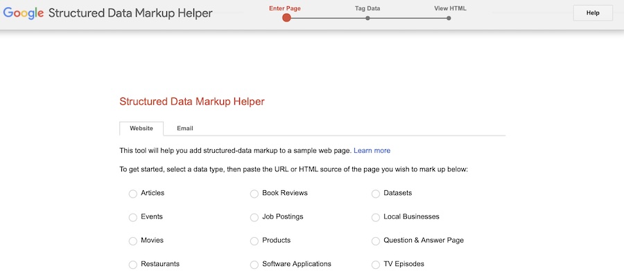 datos estructurados de Google