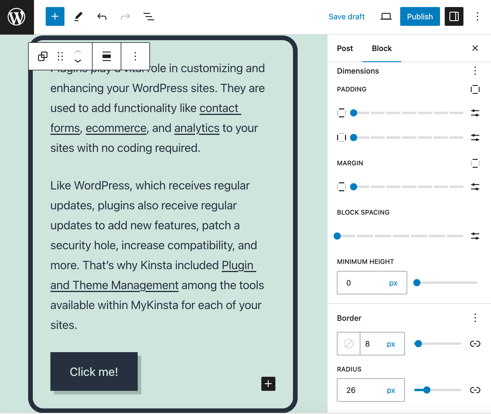 Twenty Twenty-Oneテーマを使用したWordPress 6.5の外観ツール