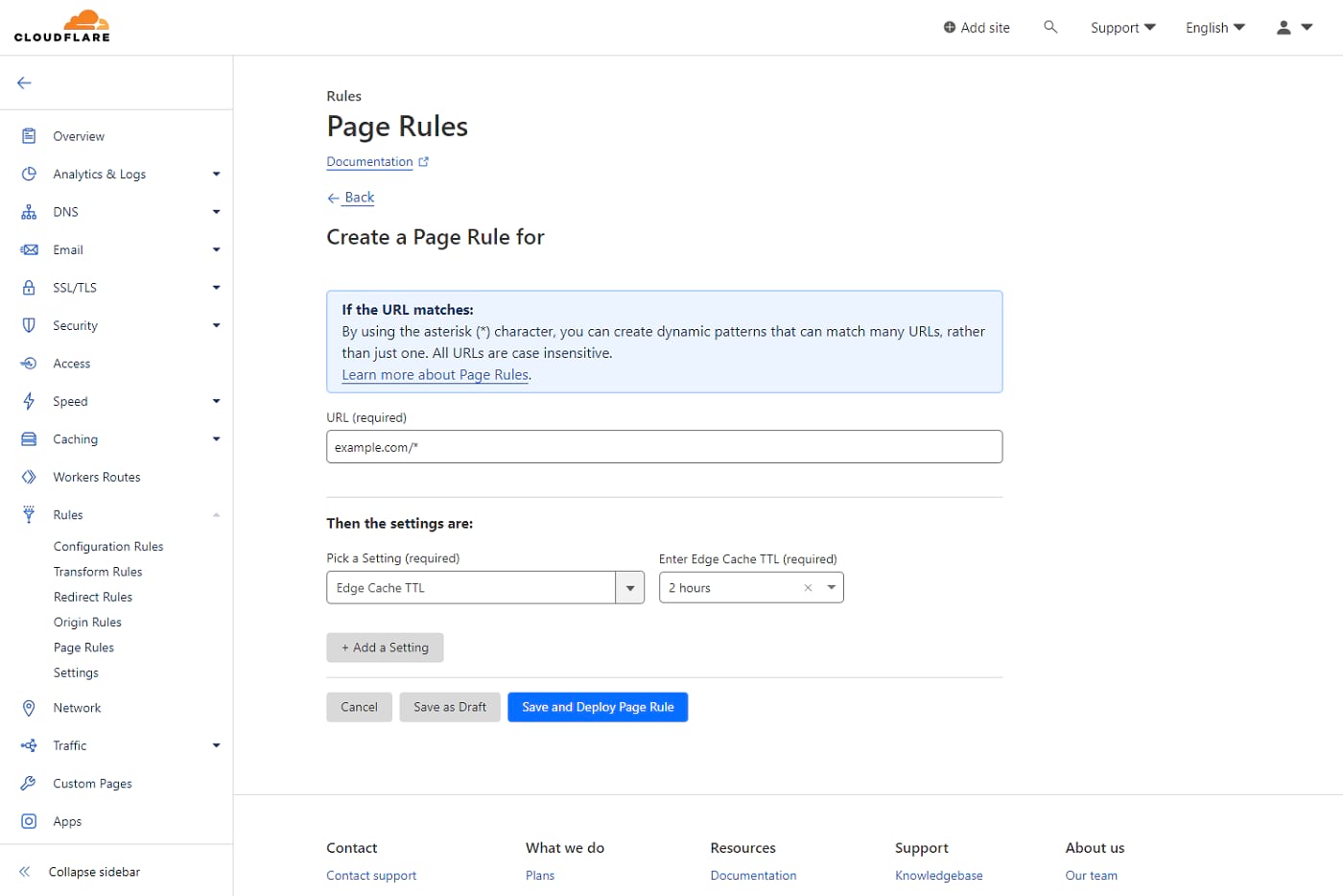 Você também pode definir uma regra de cache no Cloudflare.