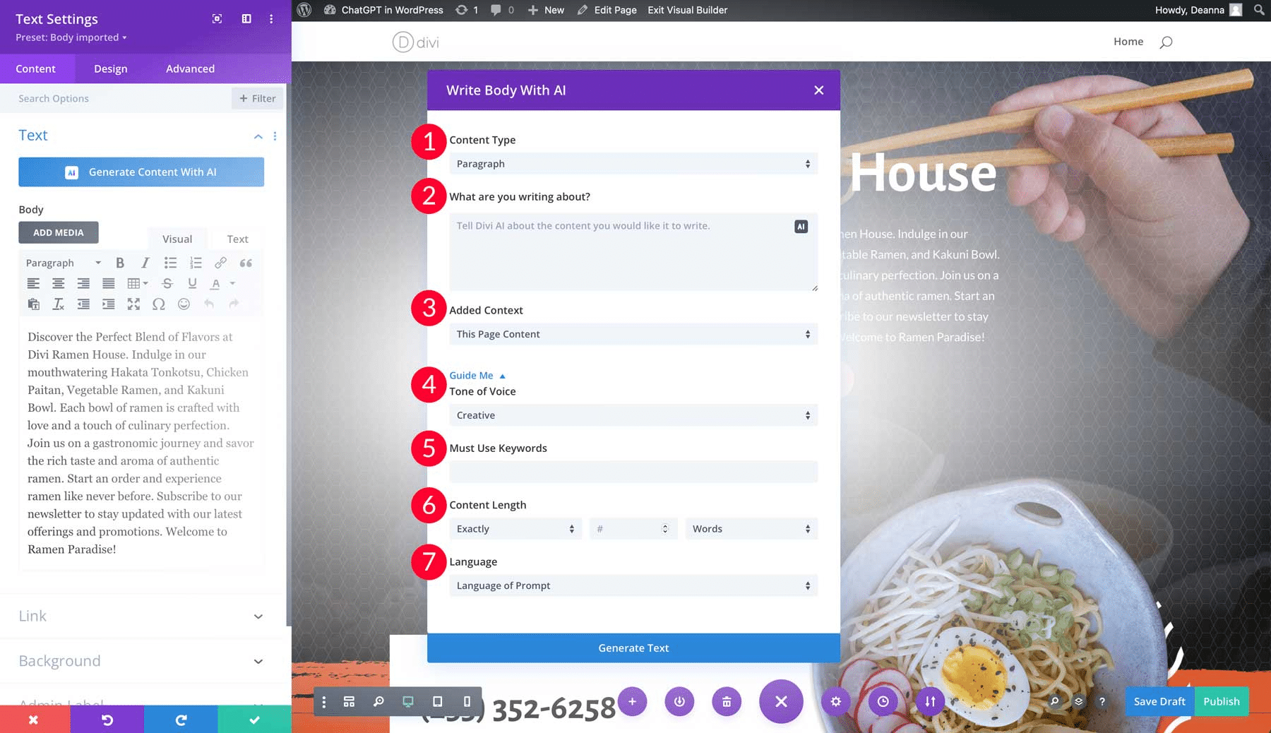Diviビルダーででサイトのコピーライティングを改善(出典:Elegant Themes)