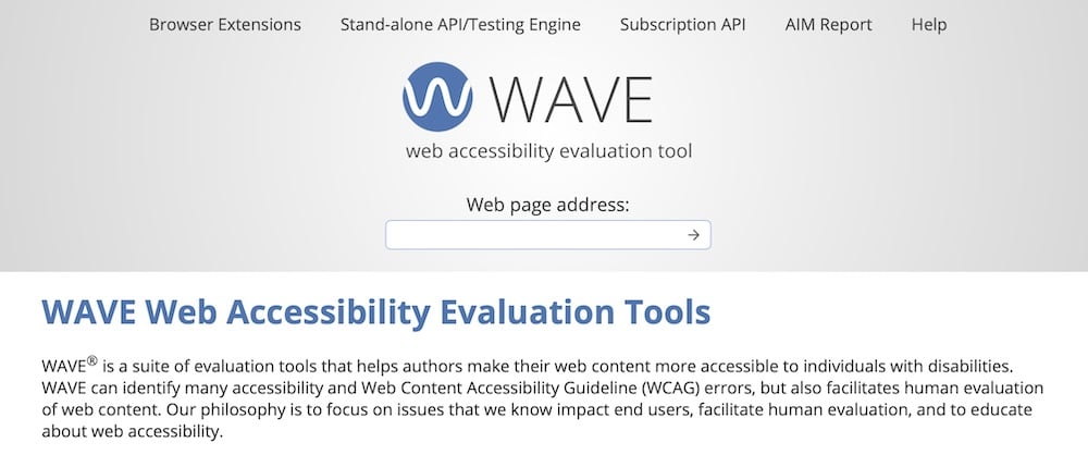 WAVE est utile pour évaluer l'accessibilité des sites web
