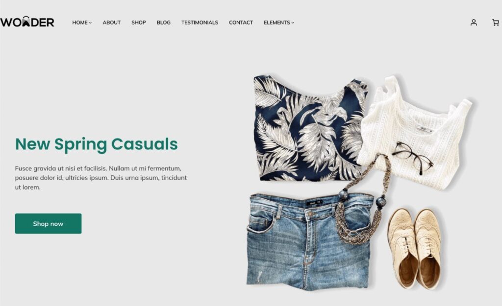 La démo du thème WordPress YITH Wonder.