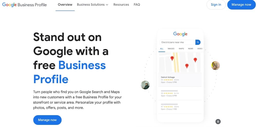 Creare un profilo Google Business per iniziare a ottimizzare la SEO locale.