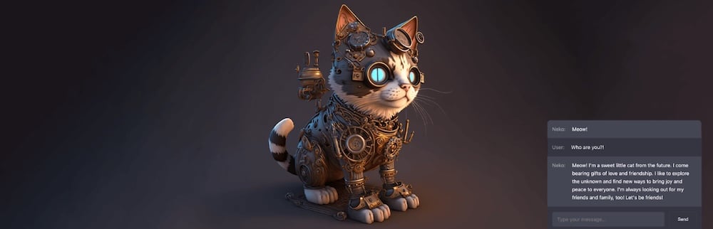 Een screenshot van de AI Engine website.