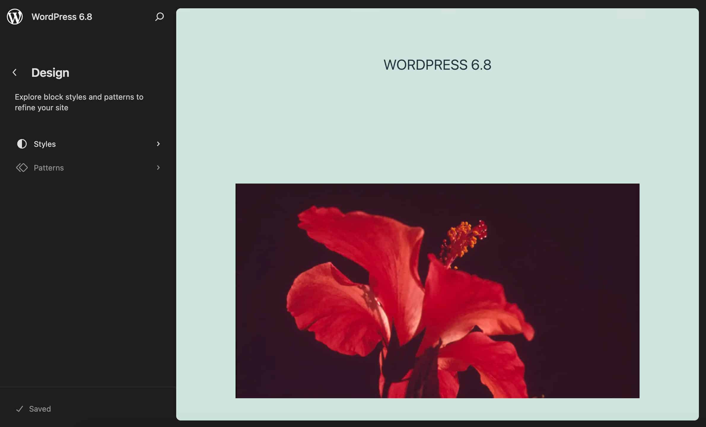The Style Book in classic themes in WordPress 6.8