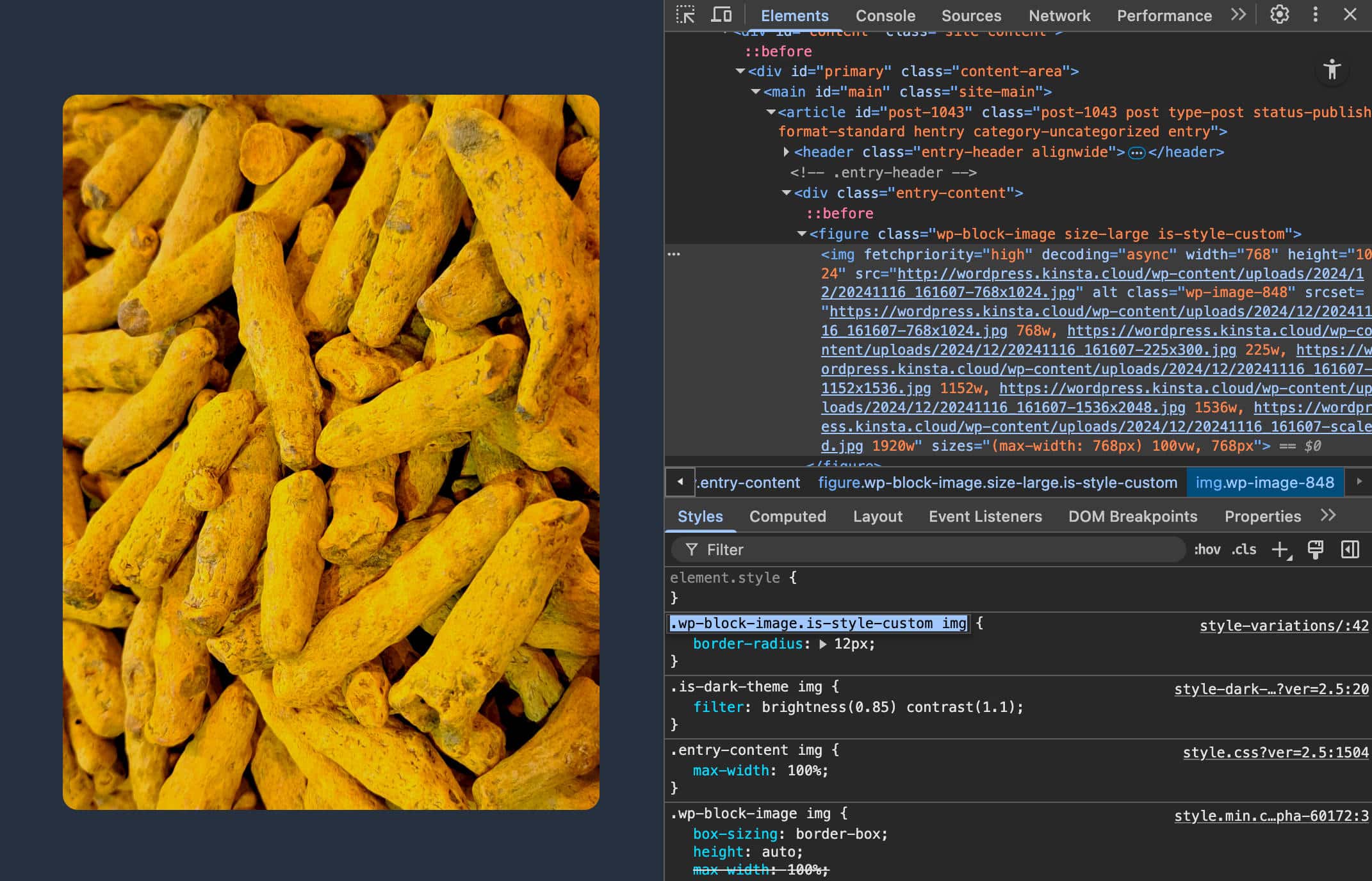 Twenty Twenty-Oneのブロックスタイルのバリエーション