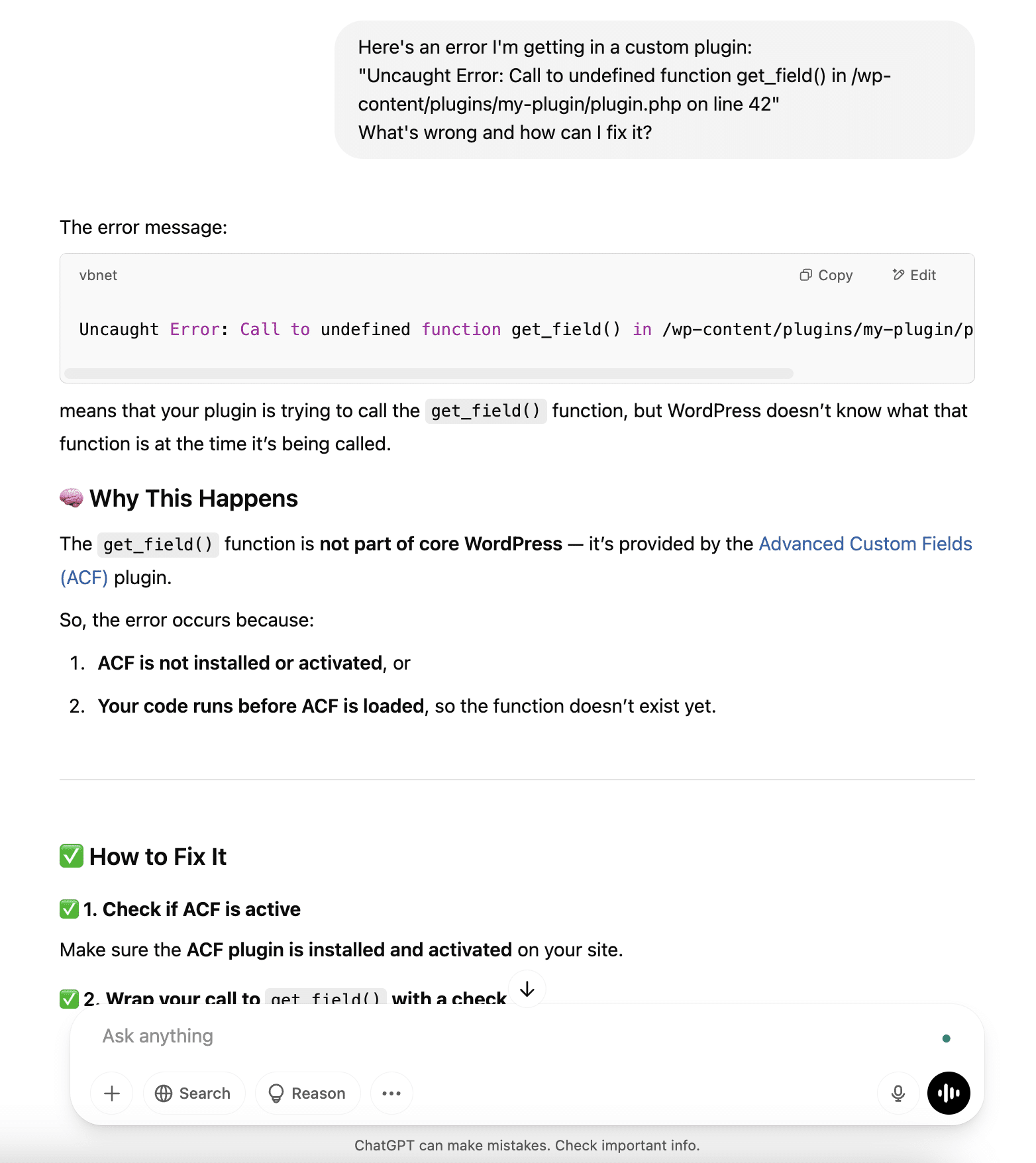 会話型インターフェースChatGPTによる出力例