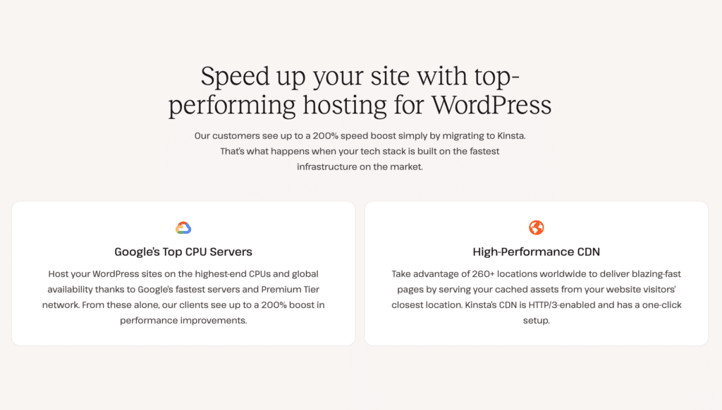 Kinsta's infrastructure