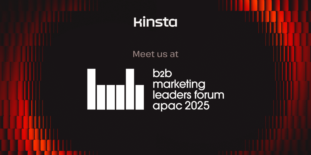 Kinsta at B2B marketing leaders conference