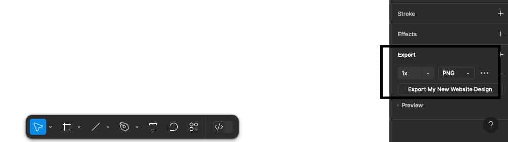 Esportazione di immagini da Figma