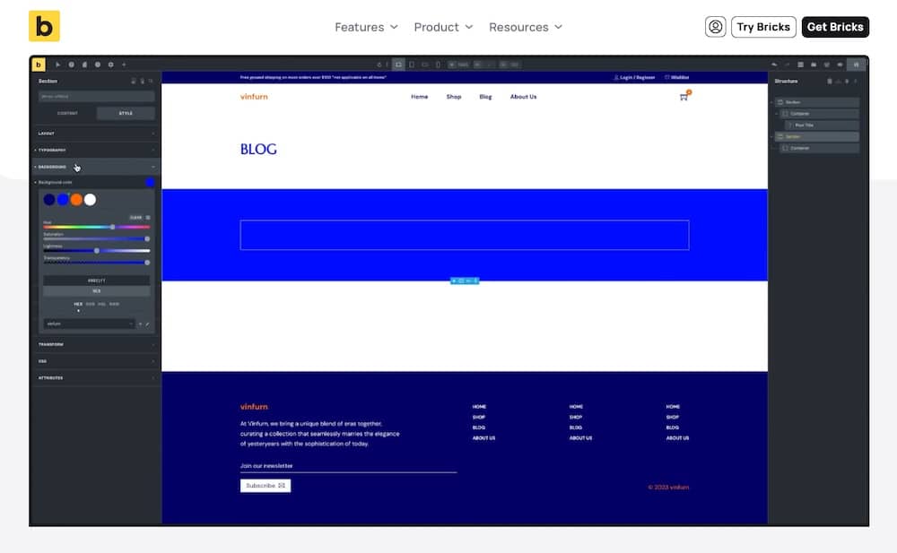 Constructor visual Bricks