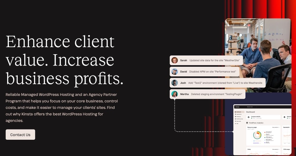 Kinsta WordPress Hosting für Agenturen