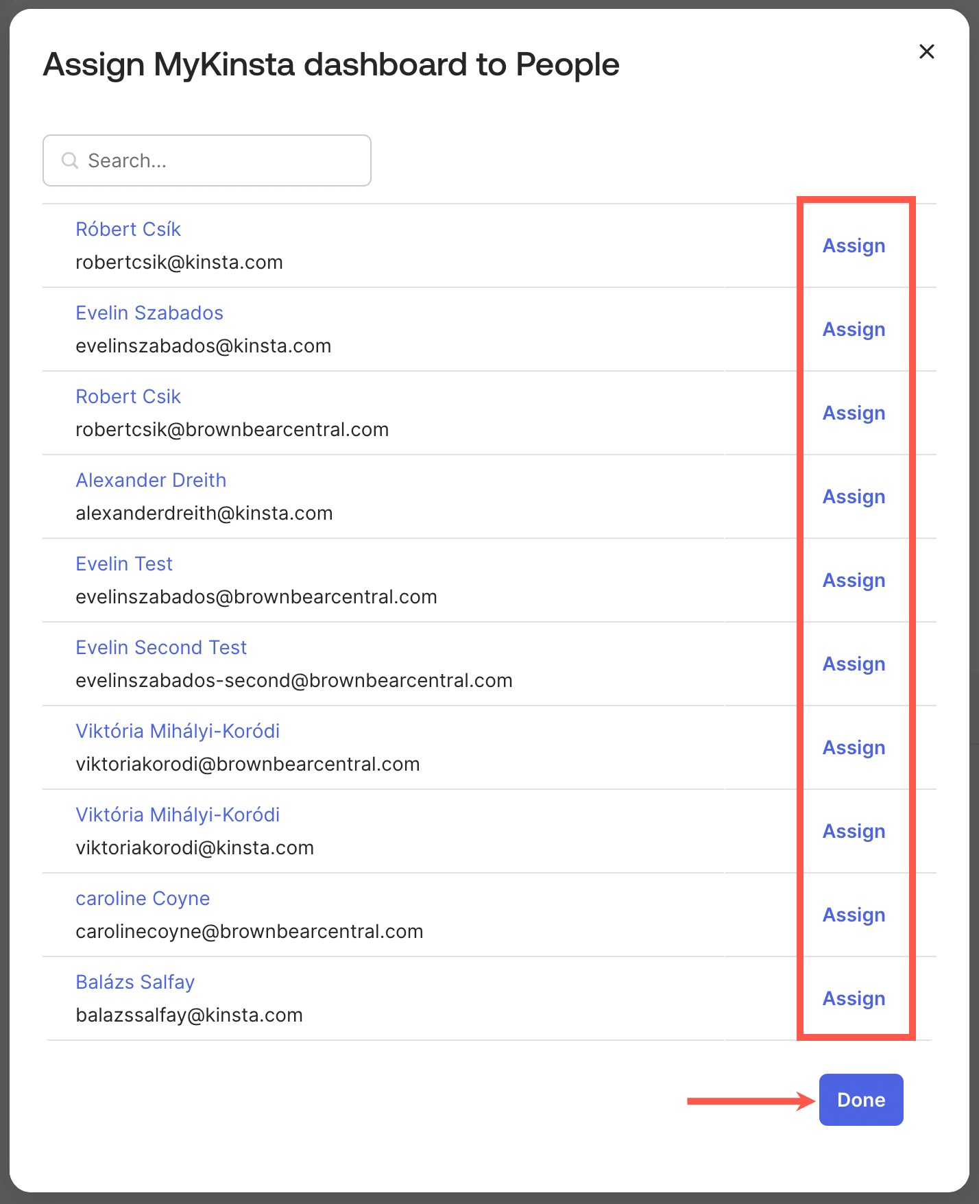 Weise Nutzer/innen der MyKinsta SAML-Anwendung in Okta zu
