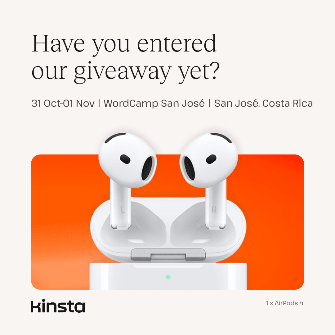 Kinsta giveaway