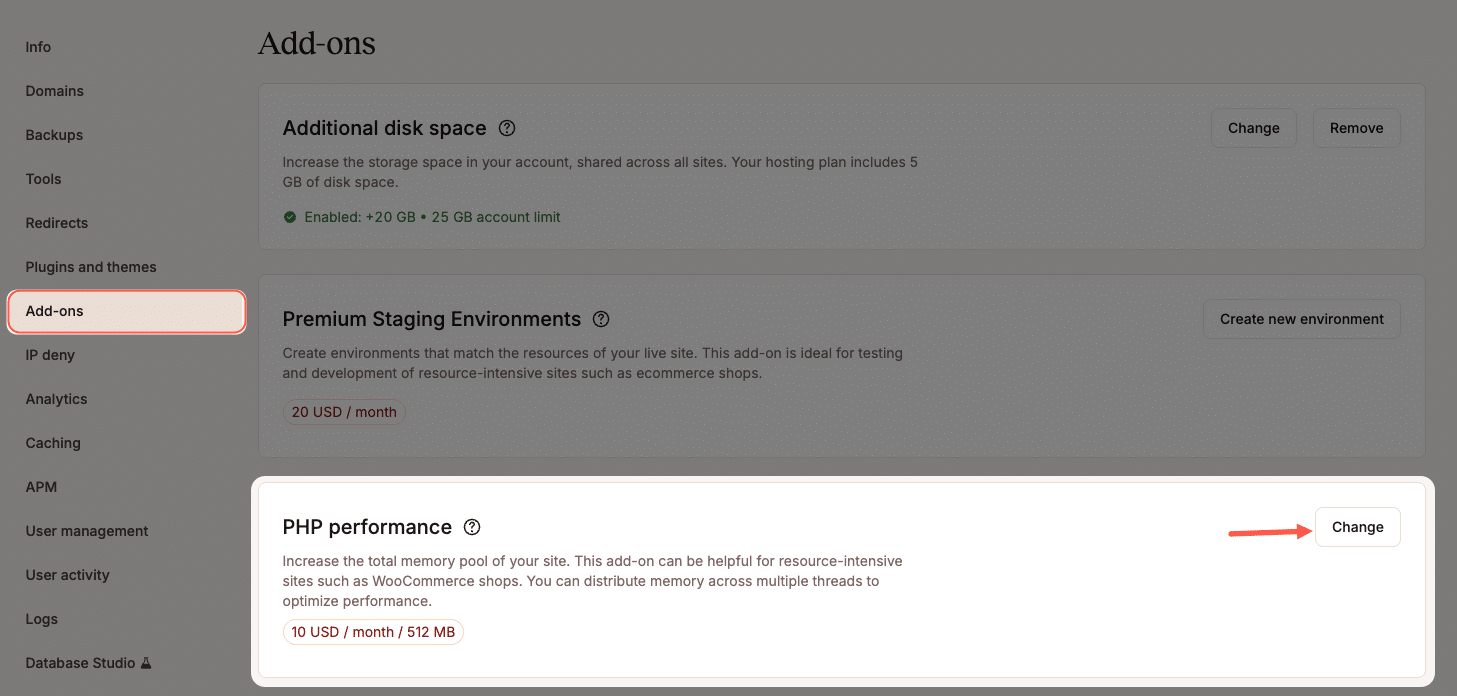 Desempenho PHP em Complementos.