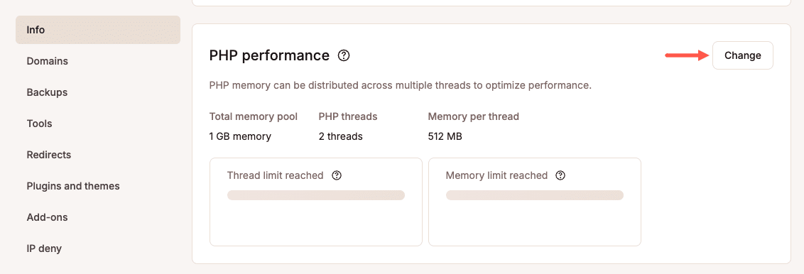 Attivare L'add-on per le prestazioni PHP