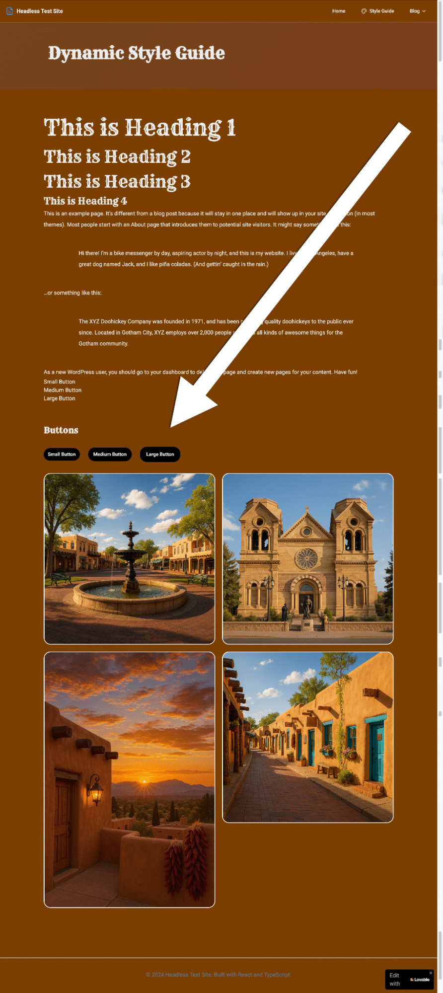ウェブページにカスタムボタンを追加
