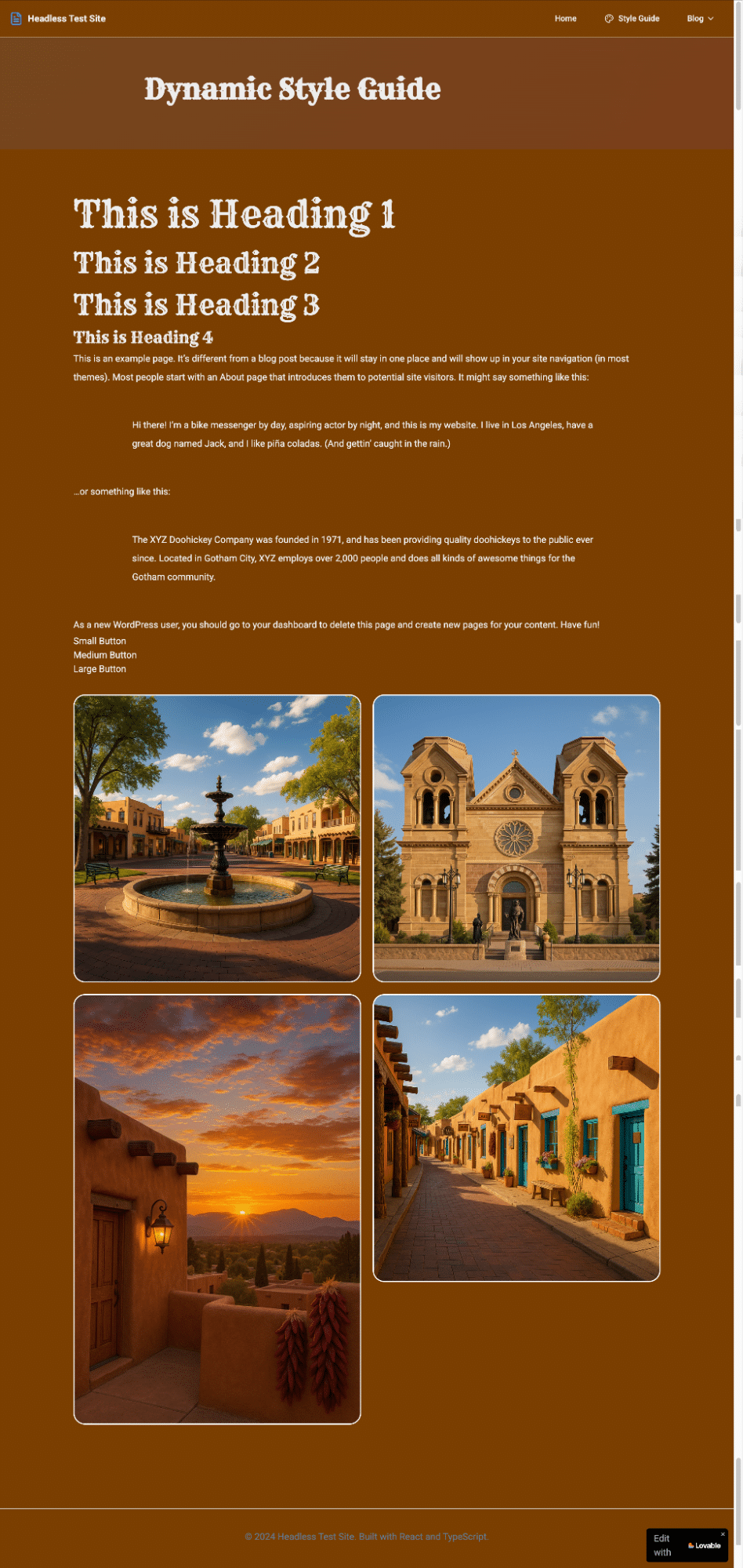 ページレイアウトを視覚的にカスタマイズ