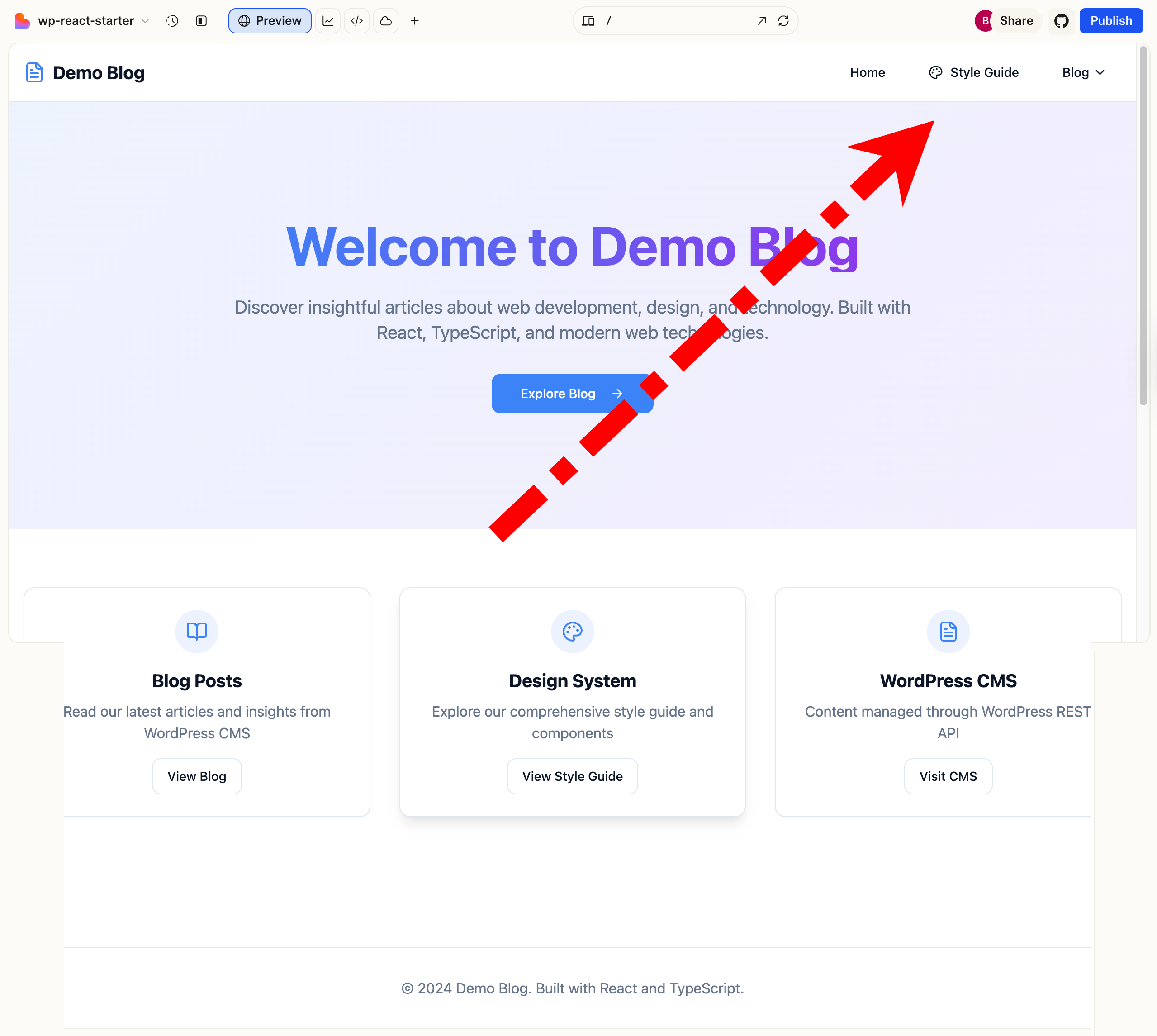 サイトのユーザーインターフェースの調整