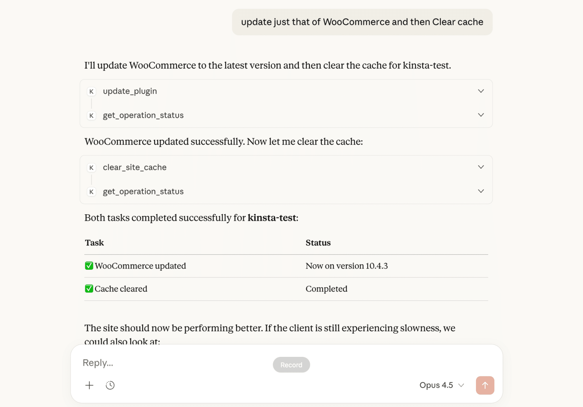 Aktualisieren eines WordPress-Plugins mithilfe eines MCP-basierten Workflows in Claude.