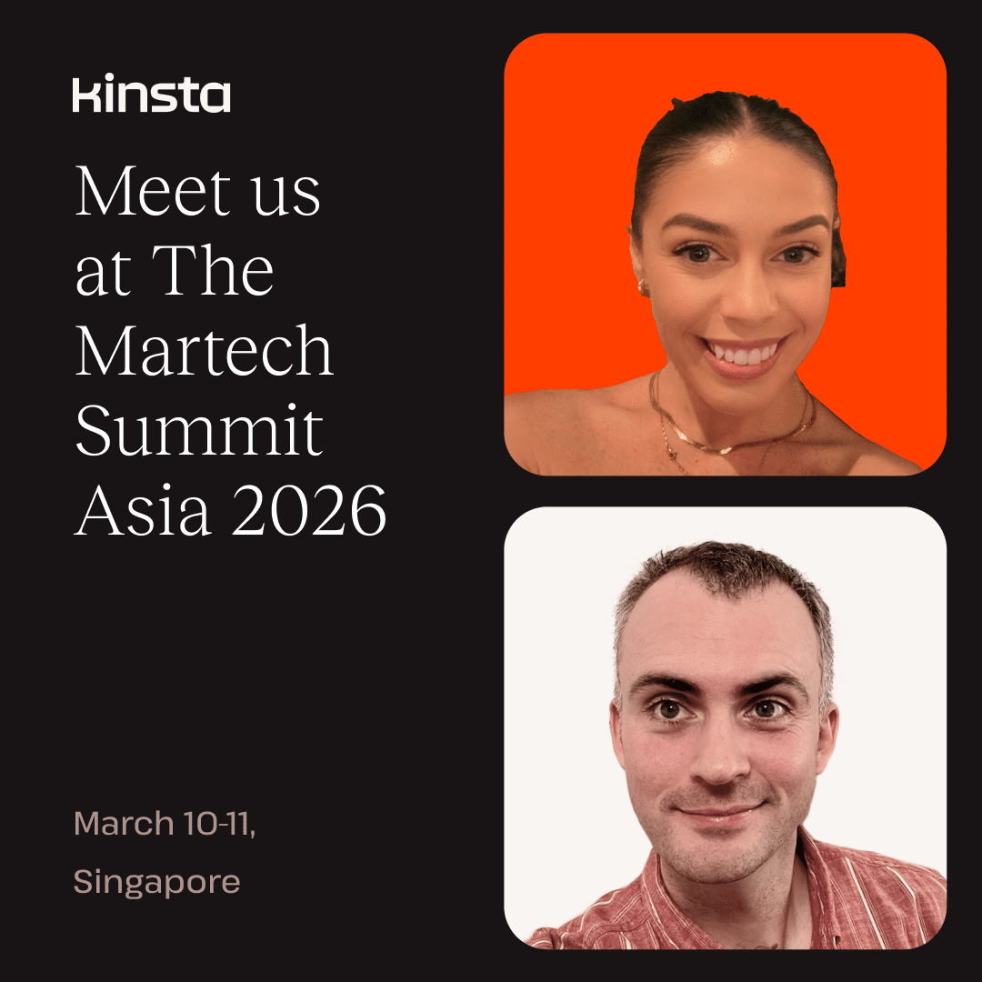 The Kinsta team at The MarTech Summit Asia 2026.