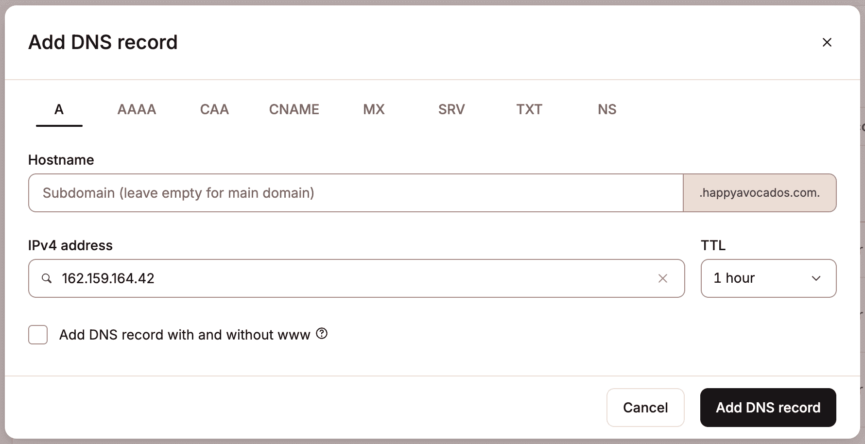 Réduire la valeur TTL avant la migration