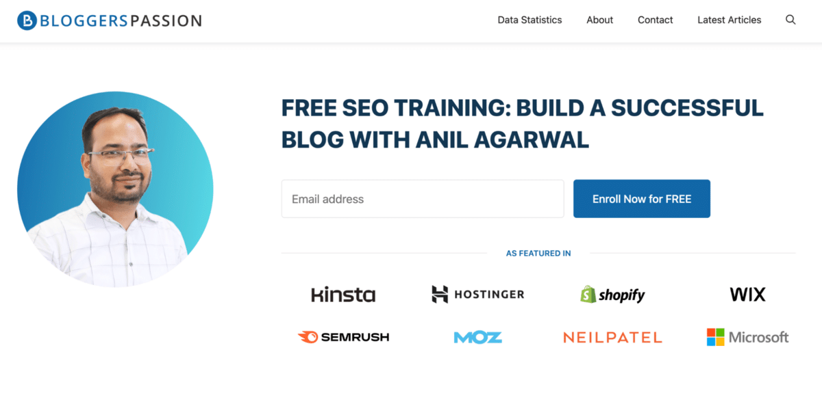 De website van BloggersPassion