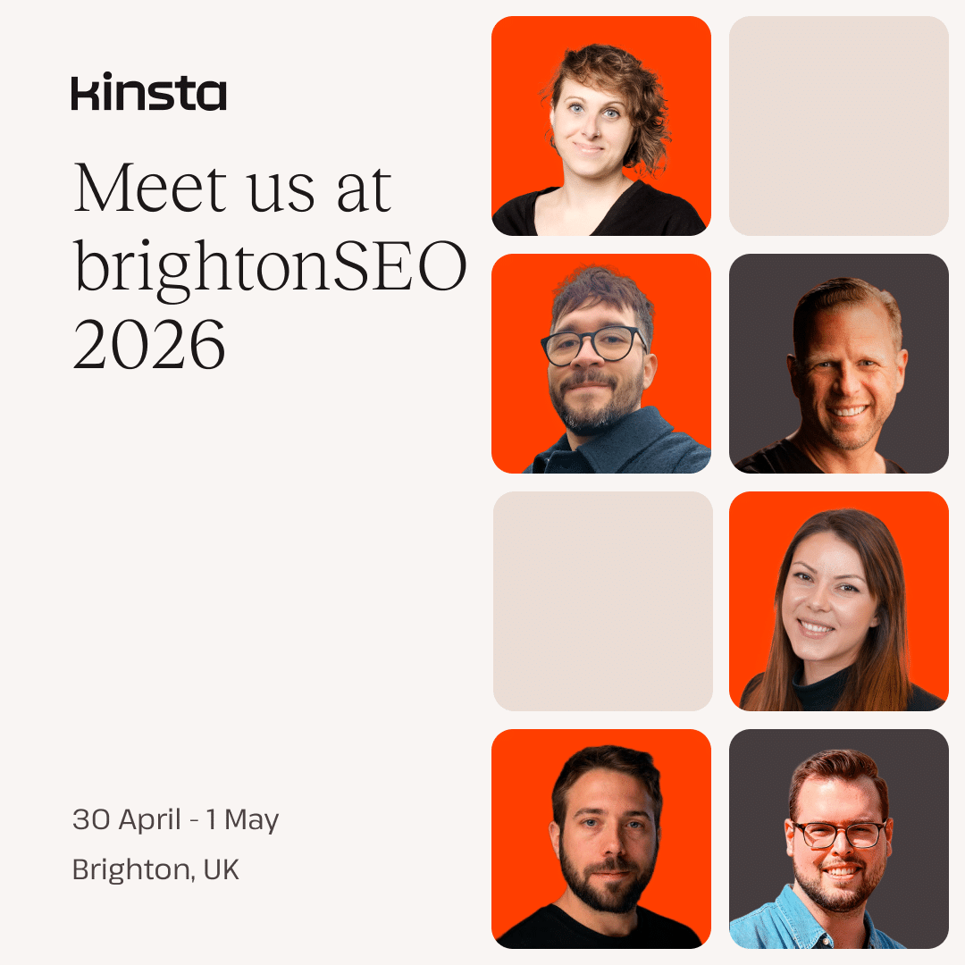 The Kinsta team at brightonSEO